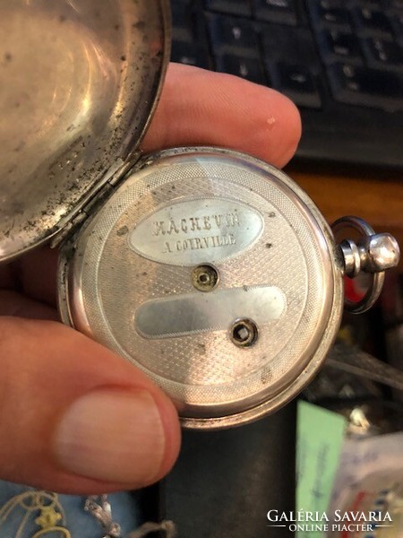 Magnevin & Courville silver key pocket watch from the 1920s.