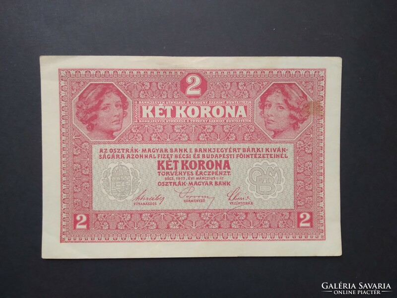 Austria-Hungary 2 kroner 1917 xf