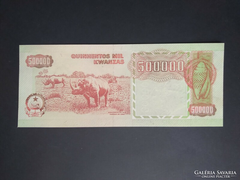 Angola 500000 Kwanzas 1991 Unc-
