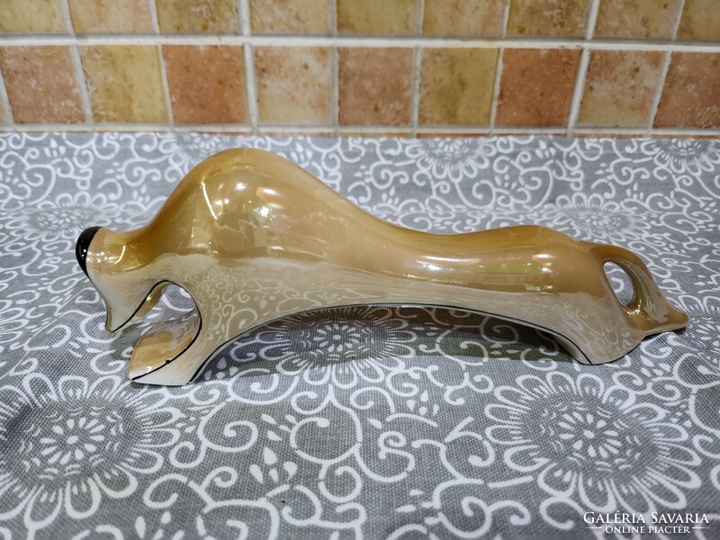 Porcelain art deco chandelier glazed fox