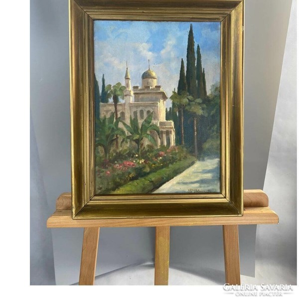 Orientalist painting in a frame - jps kner-