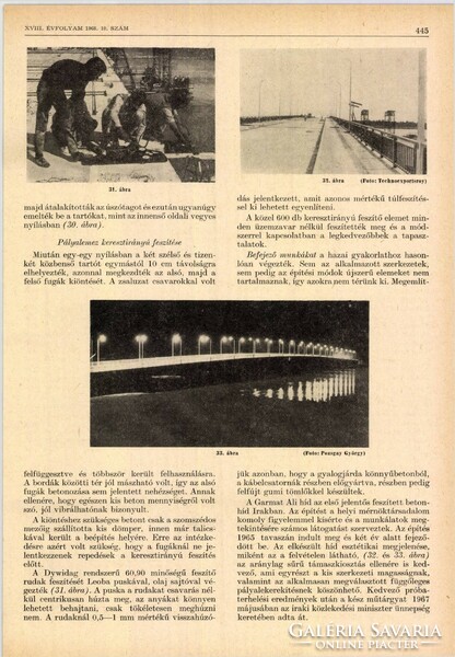 Uvaterv company's architectural plans for the Garmat Ali Bridge in Iraq from 1963