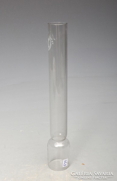 Virrasztó petróleum lámpába, - formába fújt áttetsző üveg test hengeres cilinder , 1860-as évek