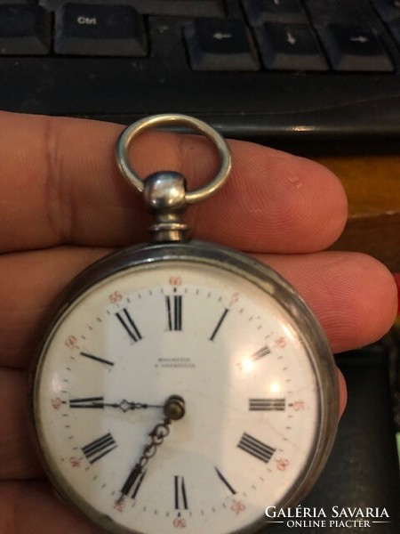 Magnevin & Courville silver key pocket watch from the 1920s.