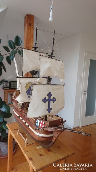 Sailing ship model made of wood