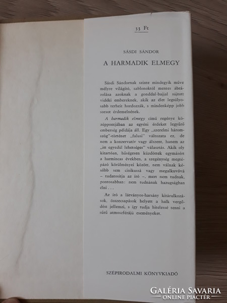 Sásdi Sándor - A harmadik elmegy (regény)