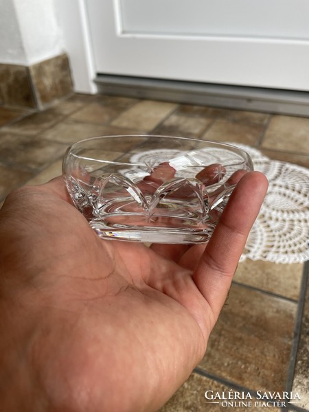 Beautiful parade crystal bowl with hazelnuts