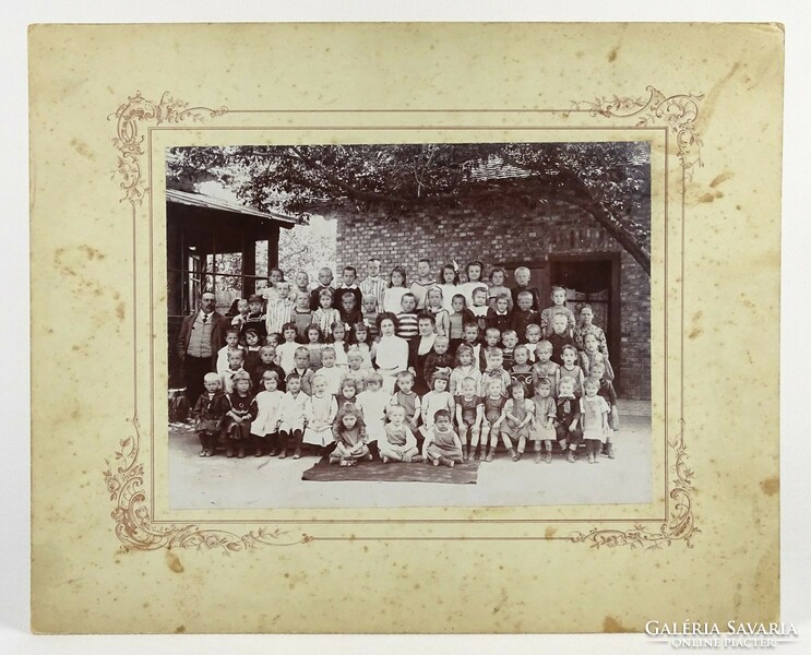 1N846 antique school group picture class picture 24.8 X 30.7 Cm