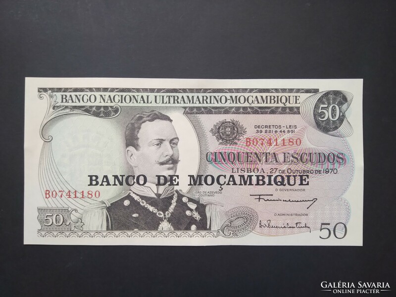 Mozambique 50 escudos 1970 unc-