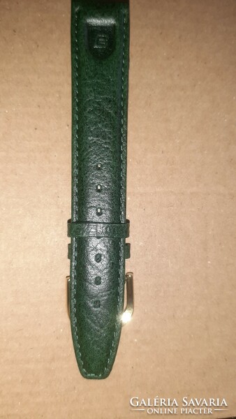 Leather watch strap