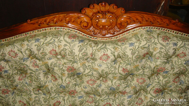 Viennese baroque large sofa for four people.