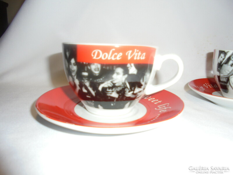 Dolce vita coffee and cappuccino set - for six people