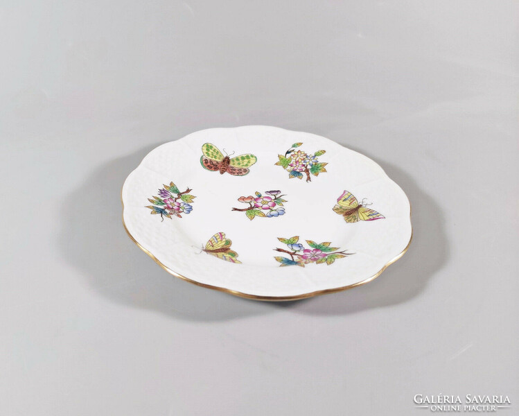 Herend, Victoria pattern (va) dessert plate (514), hand-painted porcelain, flawless! (J329)