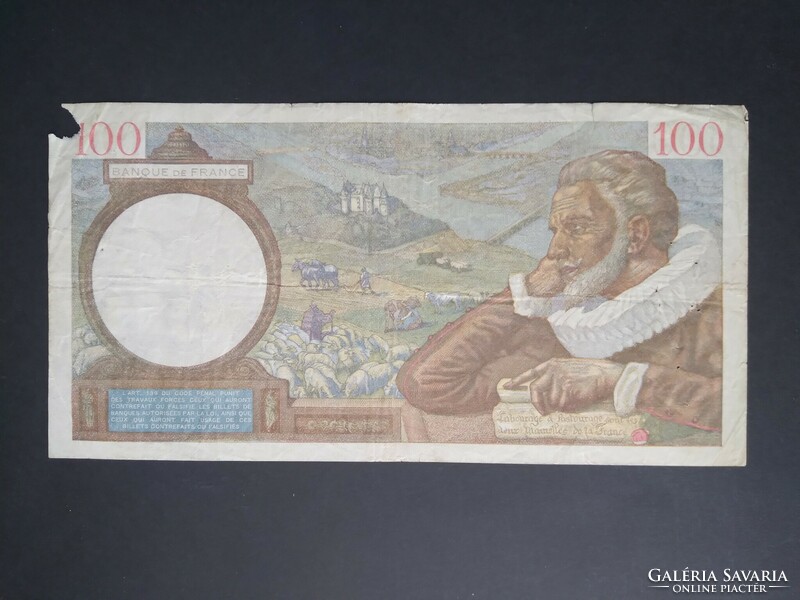 Franciaország 100 Francs 1941 VG