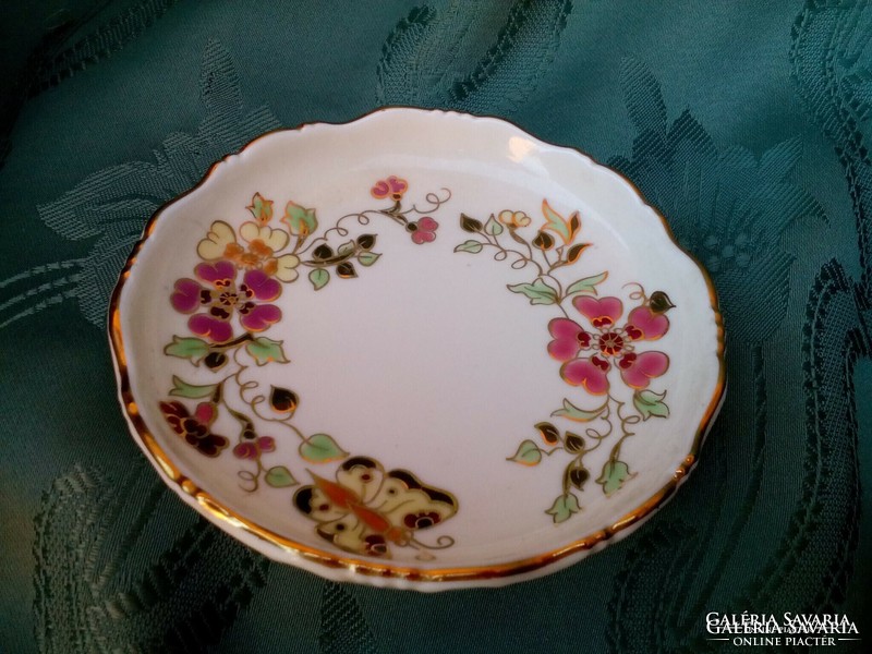 Zsolnay butterfly pattern bowl, small plate