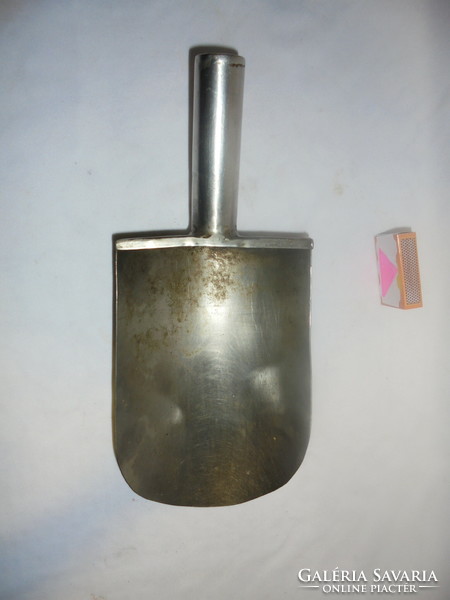 Old, large metal flour shovel