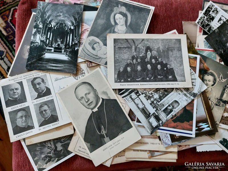 Church, religious prayer cards and postcards 1930-1970