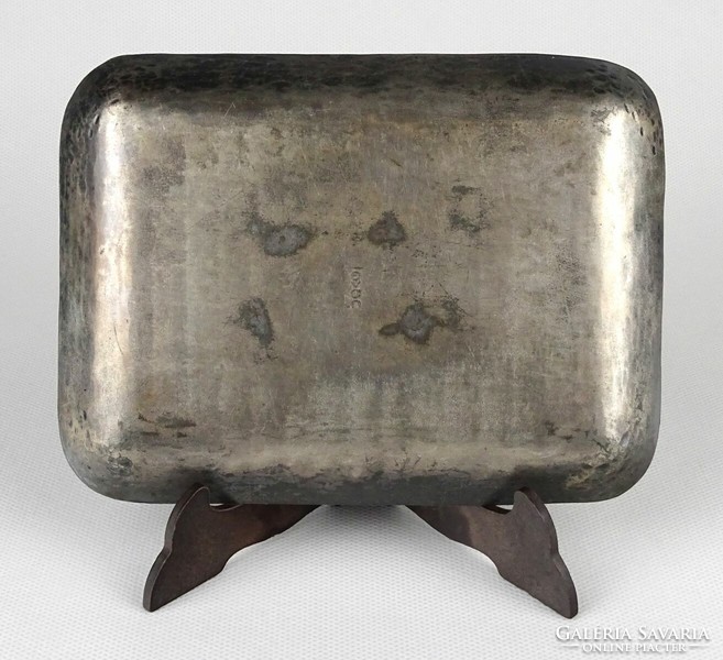 1O273 old marked tevan margit metal bowl ashtray
