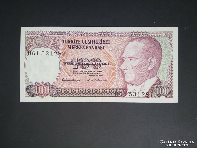 Törökország 100 Lira 1983 P-194a.2 UNC