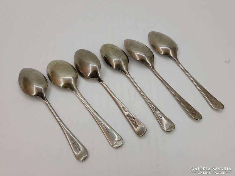 English, Sheffield silver-plated spoons, 6 in one