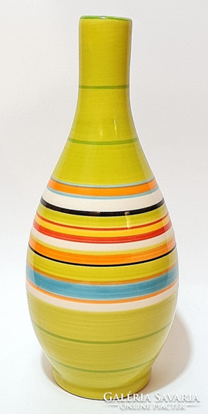 Vintage/retró "vidám" színes festésű kerámia váza