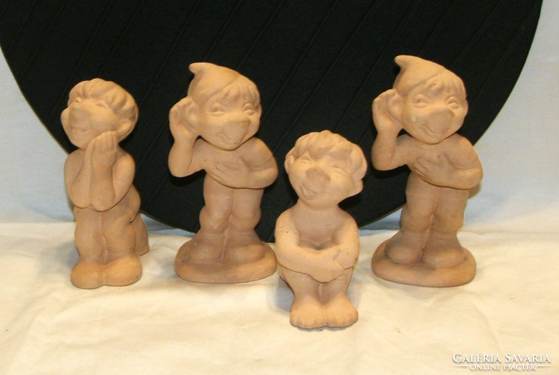 Ferenc Csermák ceramic figure, 12 pcs