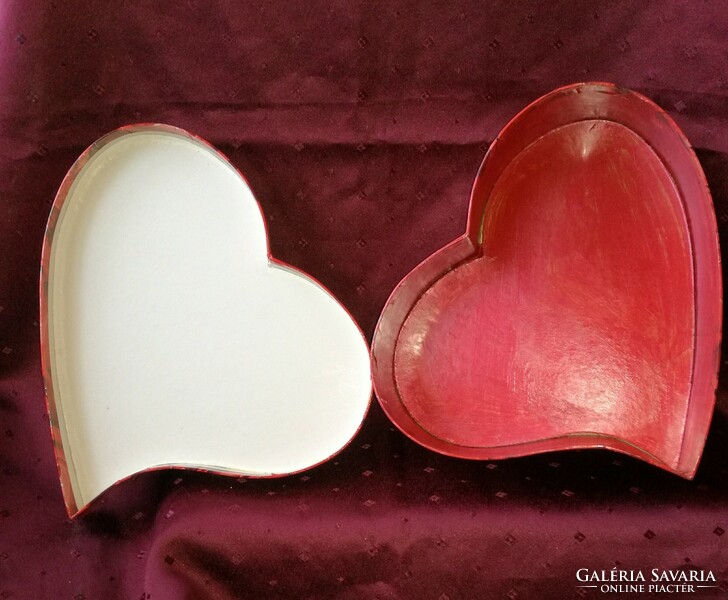 Large heart-shaped gift box