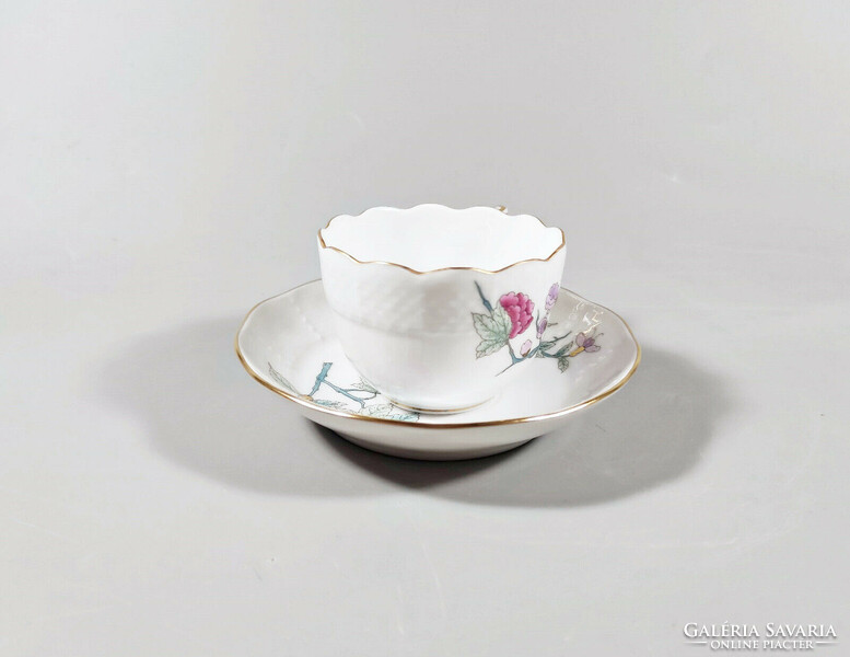 Herend, royal garden coffee cup and saucer, hand-painted porcelain, perfect! (K007)