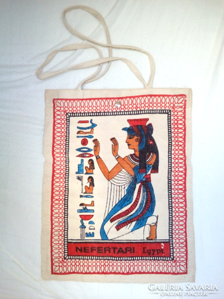 Egyptian Nefertiti canvas shoulder bag