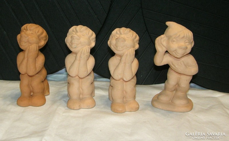 Ferenc Csermák ceramic figure, 12 pcs