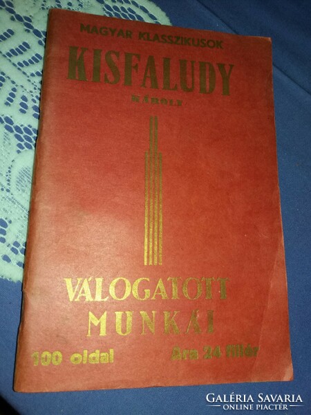 1920.cca.Antik Kisfaludy Károly válogatott munkái könyv képek szerint Magyar Népművelők