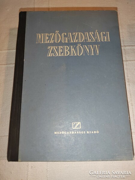 Horváth Sándor (szerk.) Mezőgazdasági zsebkönyv