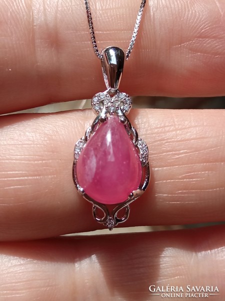 Ruby 925 silver pendant