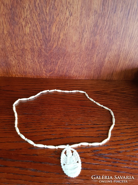 Indian Buddha bone necklace