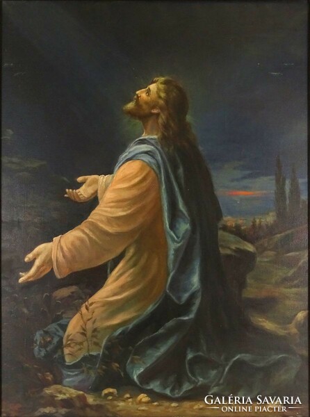1O306 xx. Century painter: Jesus on the Mount of Olives 104 x 79 cm