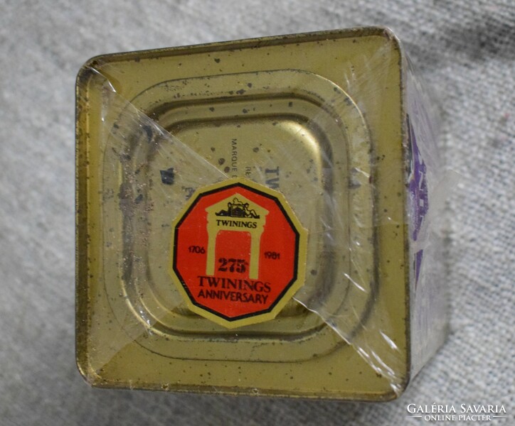 Twinings jasmine tea, old tea, unopened package with original seal 227 gr. 1981 Jasmine tea metal d