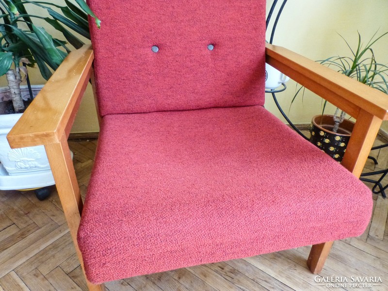 Retro piros fotel II.