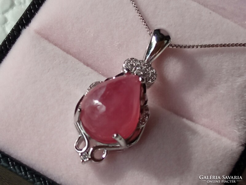 Ruby 925 silver pendant