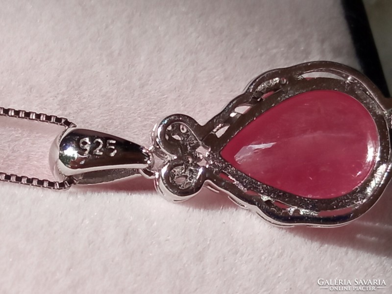 Ruby 925 silver pendant