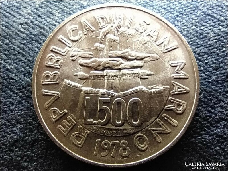 San Marino Köztársaság (1864-) .835 ezüst 500 Líra 1978 R (id64973)
