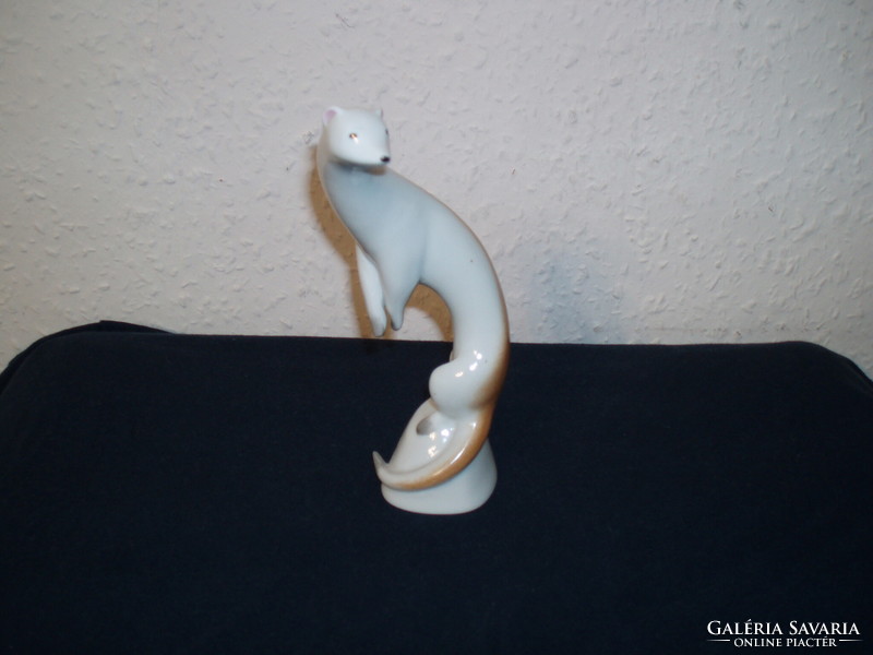 Ritka gyűjtői Kőbányai ( Drasche) Nyest figura-SZÉP FESTÉSSEL-BALOGH BÉLA