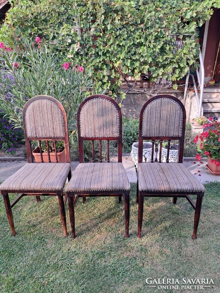 3 Pcs. Art deco chair 10eft.