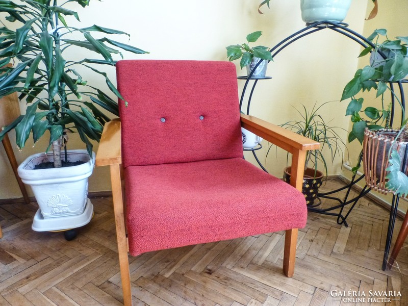 Retro red armchair ii.