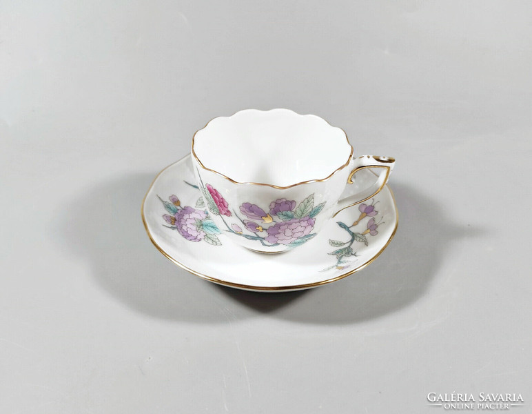 Herend, royal garden coffee cup and saucer, hand-painted porcelain, perfect! (K007)