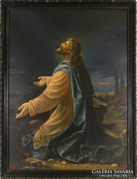 1O306 xx. Century painter: Jesus on the Mount of Olives 104 x 79 cm