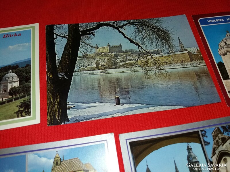 Régi képeslapok ( csehszlovák) Pozsony, Kassa, Krasna Horka 1960-70-s évek 5 db egyben 47
