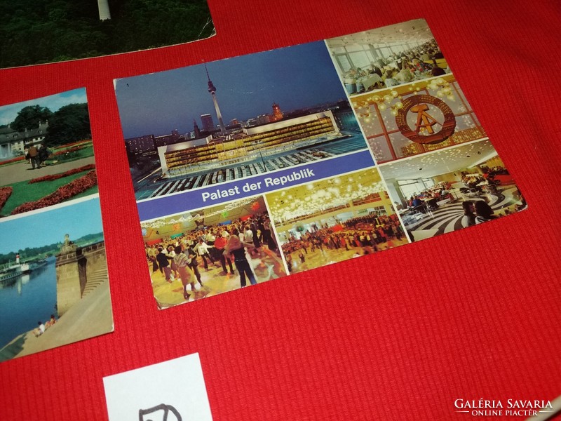 Régi képeslapok (német) Német városok Berlin Stuttgart Drezda 1960-70-s évek 3 db egyben 50