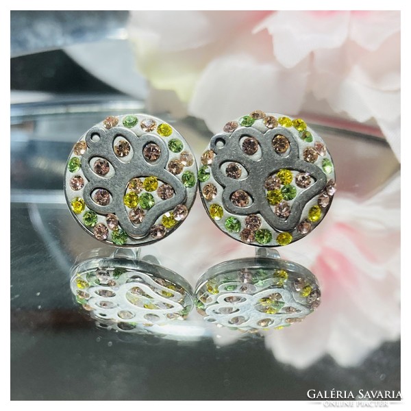 Fun swarovski/preciosa crystal earrings with studs