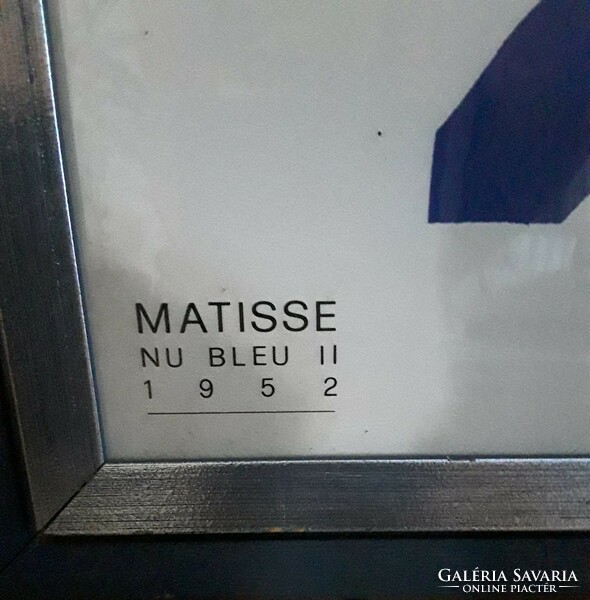 Matisse Nu Bleu II. -  Silvio Zamorani szeriografia 1989.