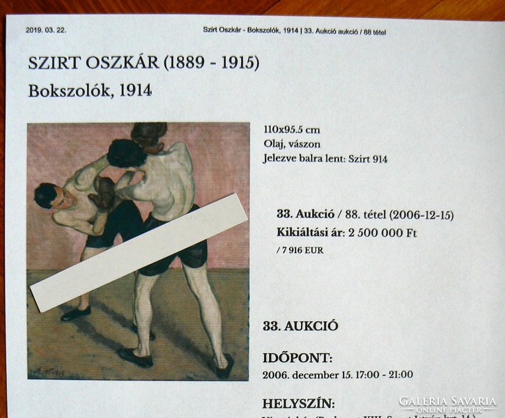 SZIRT OSZKÁR "KIRÁNDULÓK A HEGYOLDALON" 1914, 90X53 cm, OLAJ, VÁSZON, EREDETI KERETÉBEN (106X70 cm)